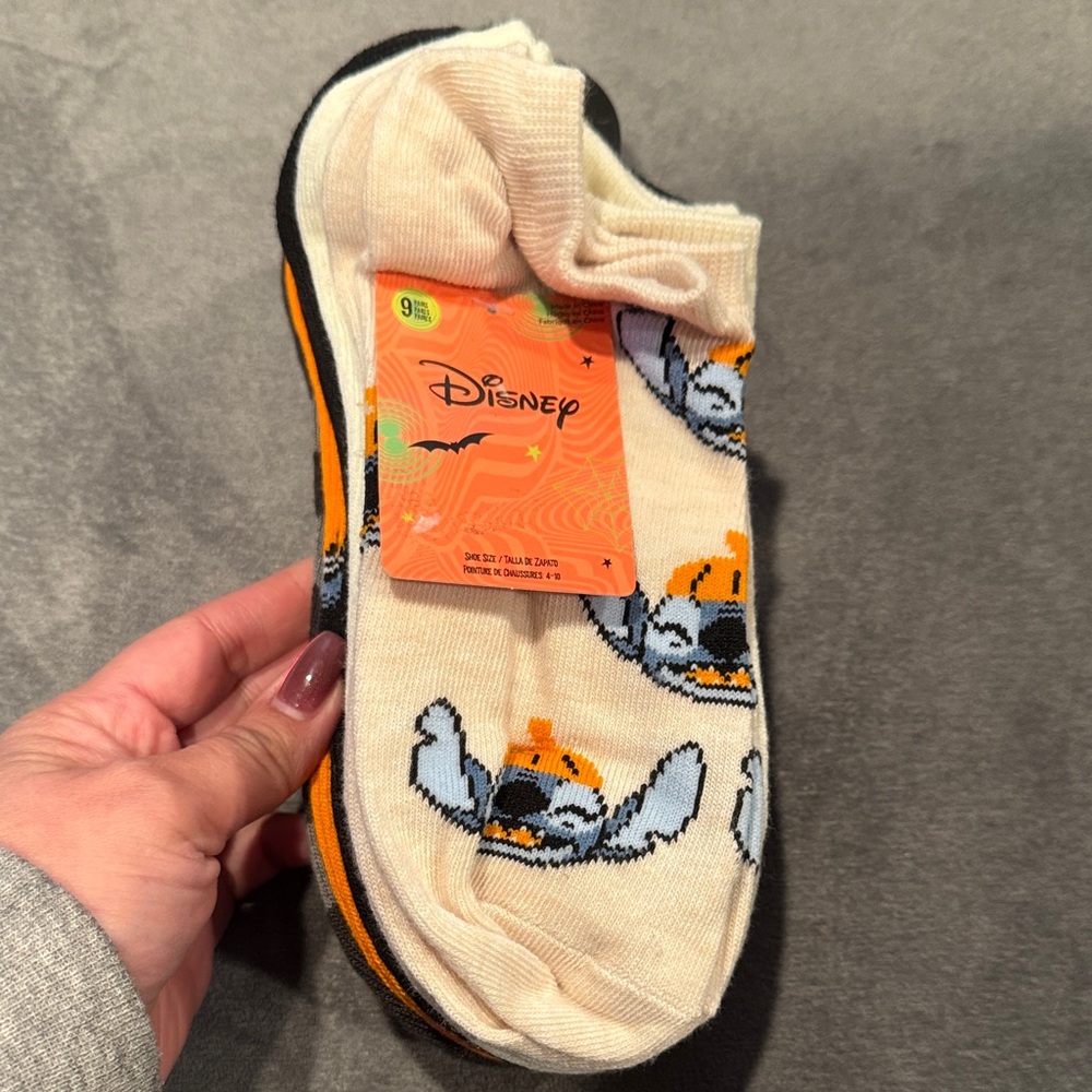 Disney Lilo & Stitch- Stitch 9 Pairs of Socks Set Unisex NWT